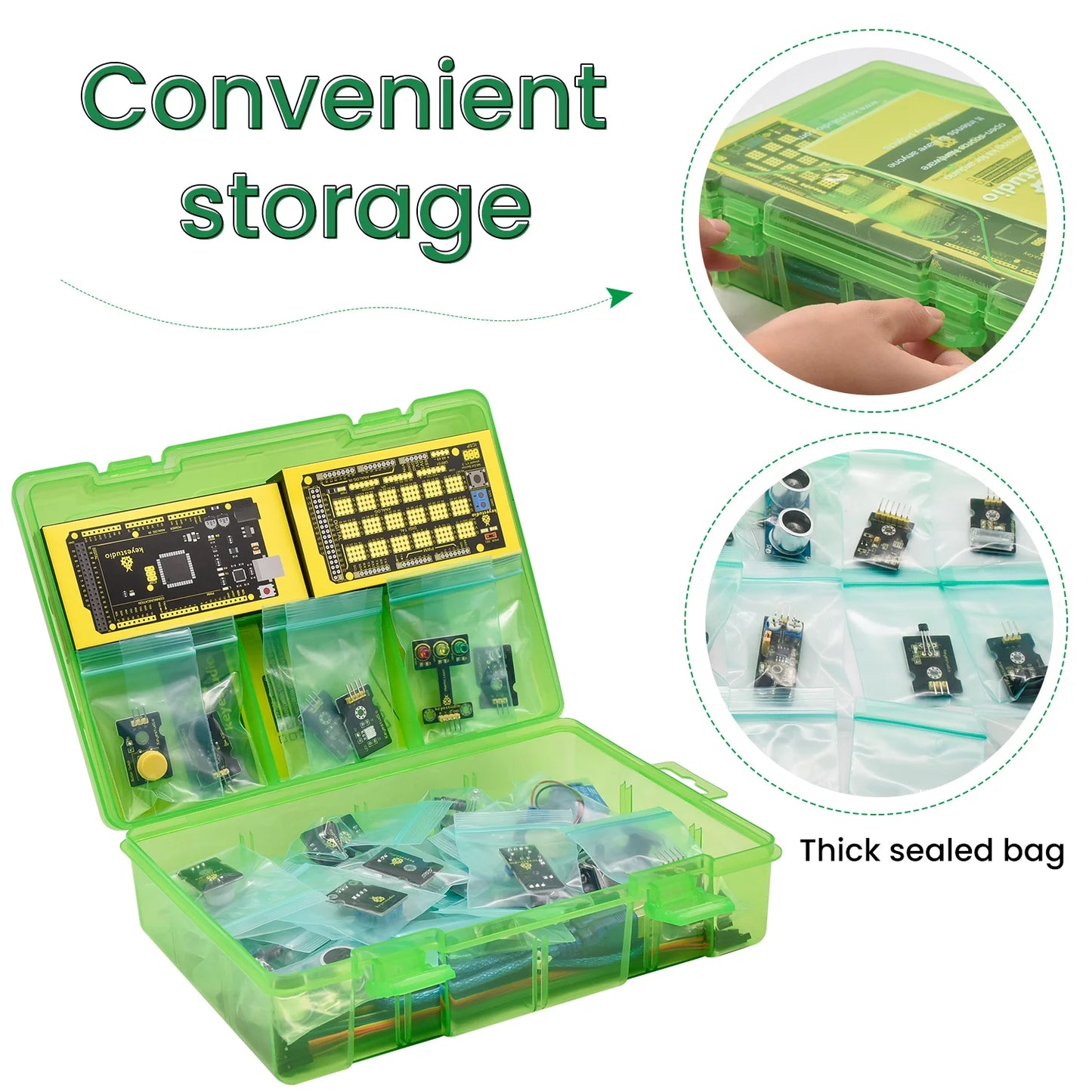 37 in 1 Box Sensor Kit V2.0 Mega Controller Board Sensor Electronic Kit for Arduino Starter Kit 37Pcs Modules
