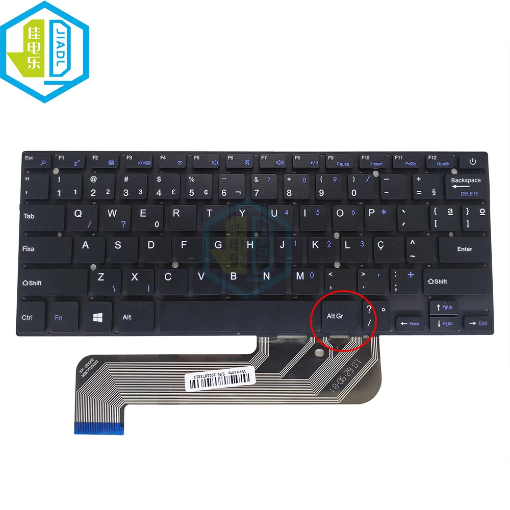 New Laptop Brazilian Keyboard for Prestigio Smartbook 141C 141C01 XK-HS002 MB27716023 BR Brazil Keyboards Replacement Pc Parts