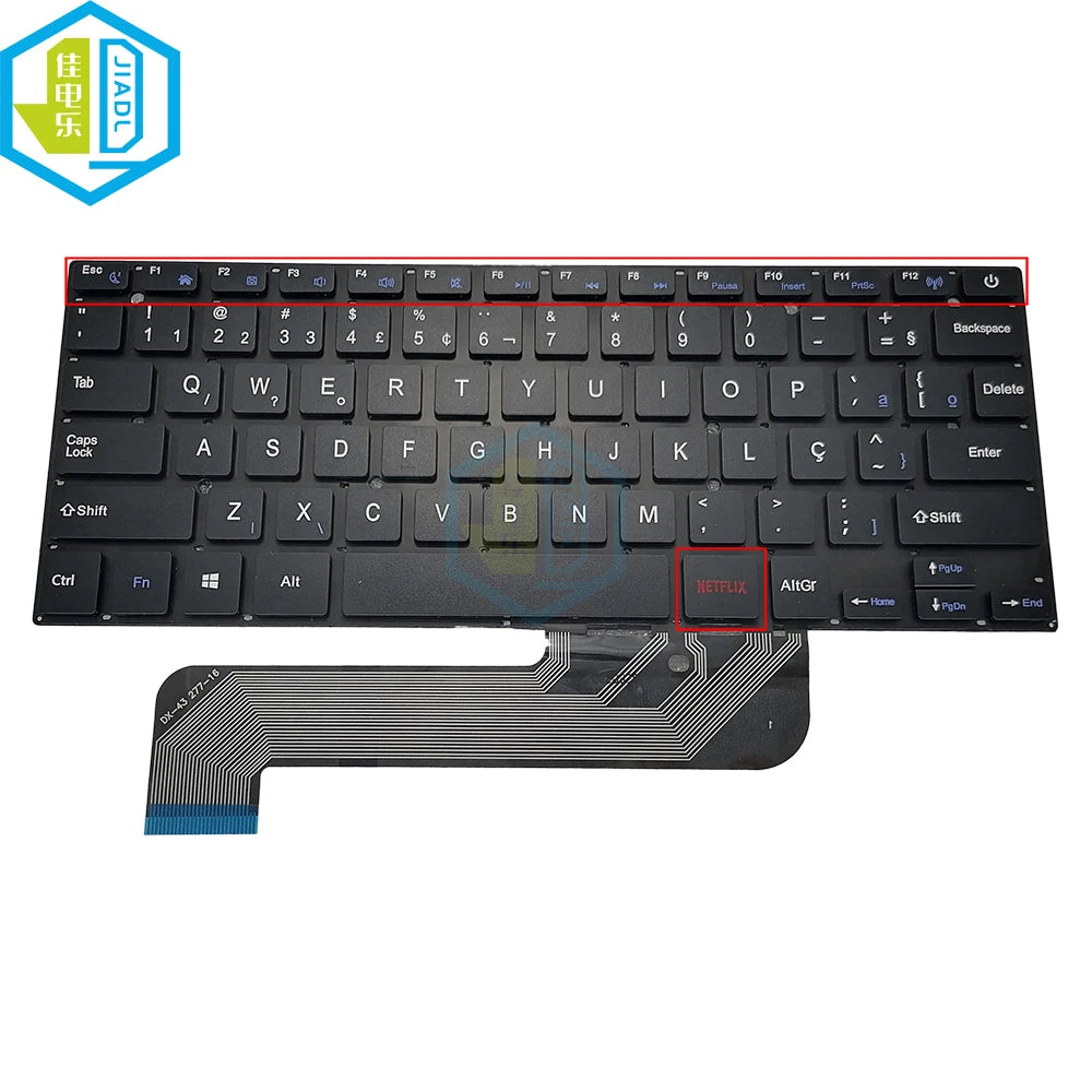 New Laptop Brazilian Keyboard for Prestigio Smartbook 141C 141C01 XK-HS002 MB27716023 BR Brazil Keyboards Replacement Pc Parts