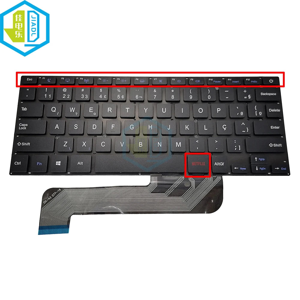New Laptop Brazilian Keyboard for Prestigio Smartbook 141C 141C01 XK-HS002 MB27716023 BR Brazil Keyboards Replacement Pc Parts