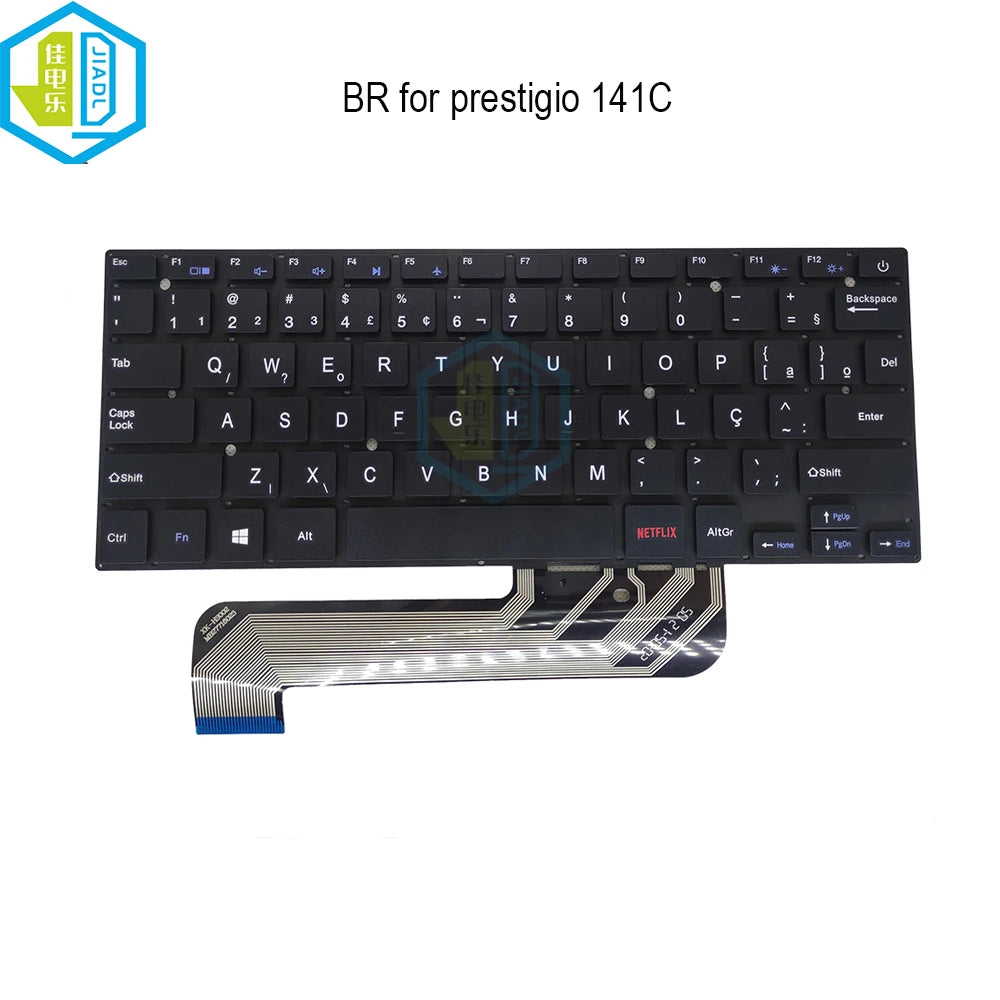 New Laptop Brazilian Keyboard for Prestigio Smartbook 141C 141C01 XK-HS002 MB27716023 BR Brazil Keyboards Replacement Pc Parts