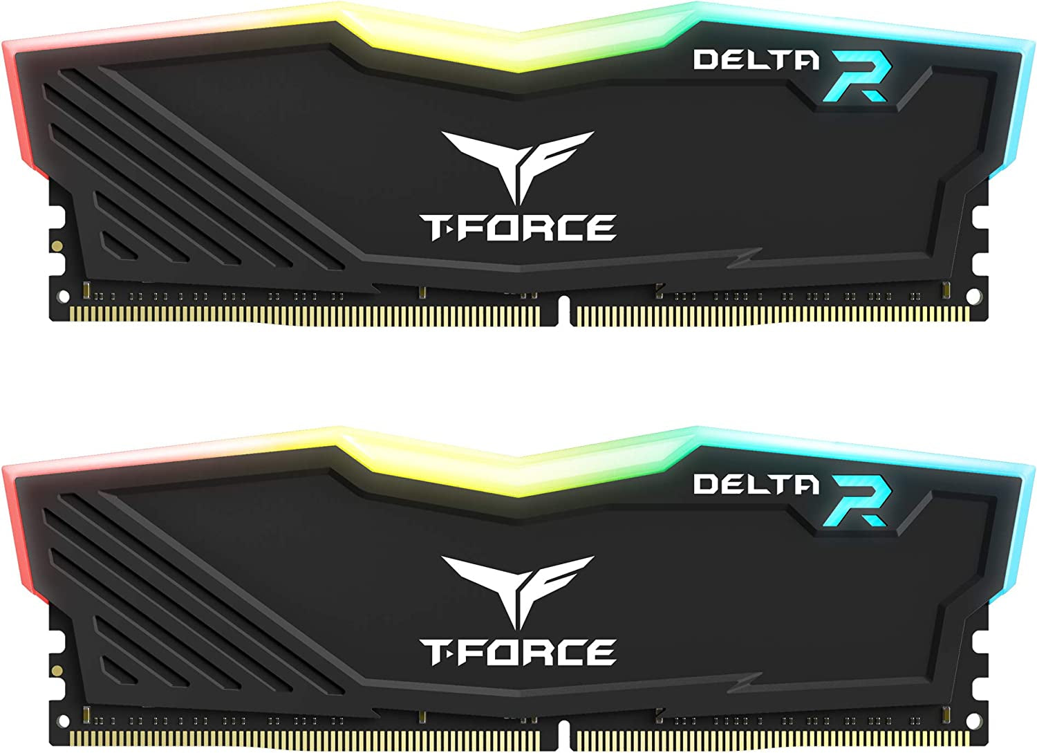 T-Force Delta RGB DDR4 64GB (2X32Gb) 3600Mhz (PC4-28800) CL18 Desktop Gaming Memory Module Ram Black - TF3D464G3600HC18JDC01