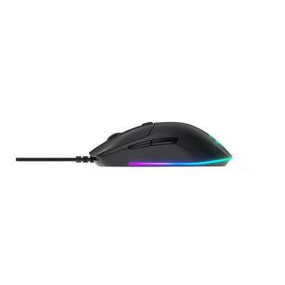 Rival 3 Gaming Mouse - 8,500 CPI Truemove Core Optical Sensor - 6 Programmable Buttons - Split Trigger Buttons - Brilliant Prism RGB Lighting