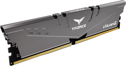 T-Force Vulcan Z DDR4 16GB Kit (2X8Gb) 3600Mhz (PC4-28800) CL18 Desktop Memory Module Ram TLZGD416G3600HC18JDC01 - Gray