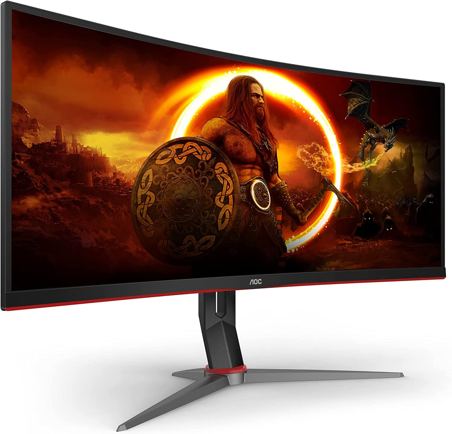 CU34G2X 34" Curved Frameless Immersive Gaming Monitor, Ultrawide QHD 3440X1440, VA Panel, 1Ms 144Hz Adaptive-Sync, Height Adjustable, 3-Yr Zero Dead Pixels