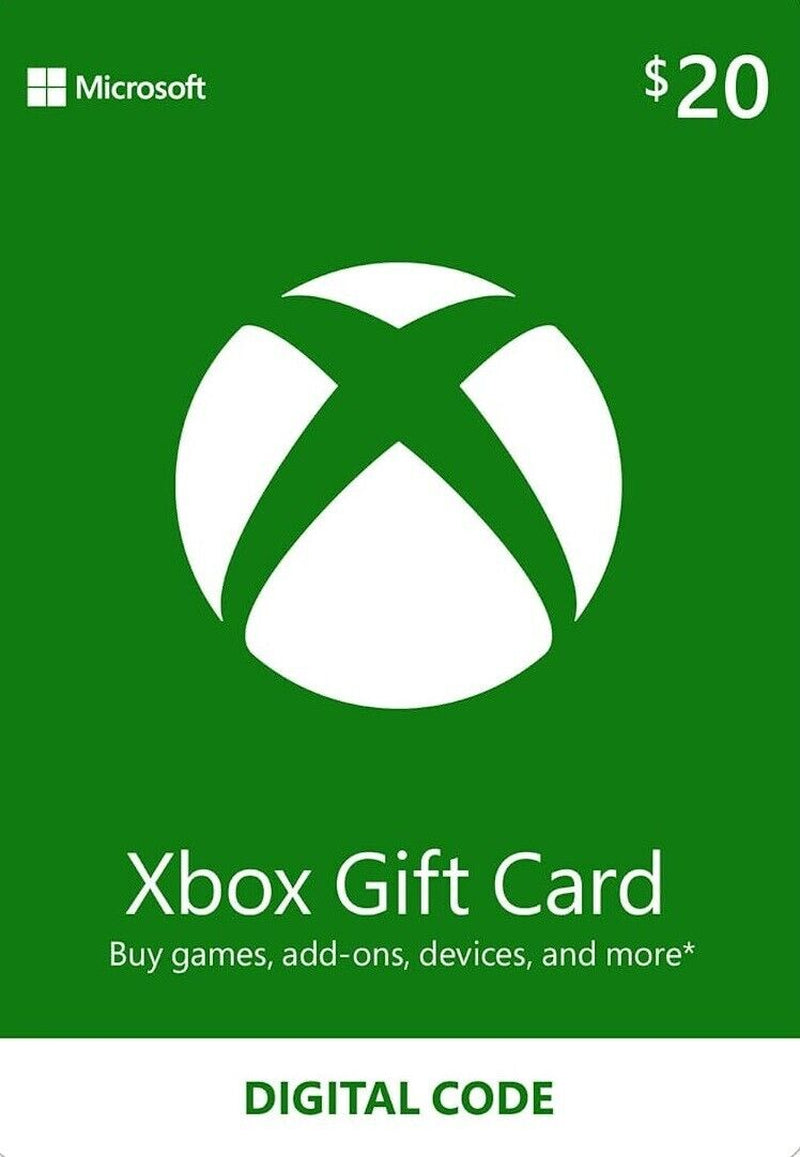 $20 Xbox Live Store USD Card - US Store - Xbox 360, Xbox One and Xbox Series X